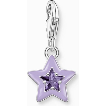 Thomas Sabo přívěsek charm Star with amethyst-coloured stone 2039 041 13