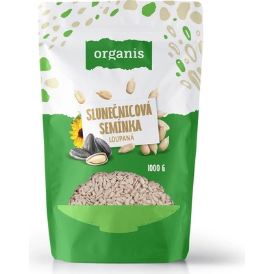 ORGANIS Slnečnicové semienka lúpané 1000 g