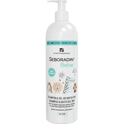 SEBORADIN, Bebe 2 v 1 šampon-gel pro děti 500 ml