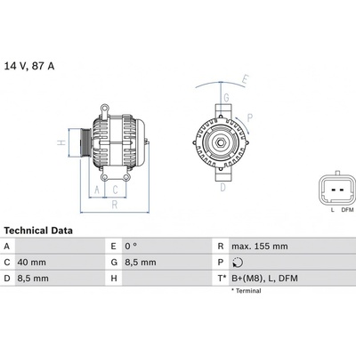 Generátor BOSCH 0 986 042 720 (0986042720)