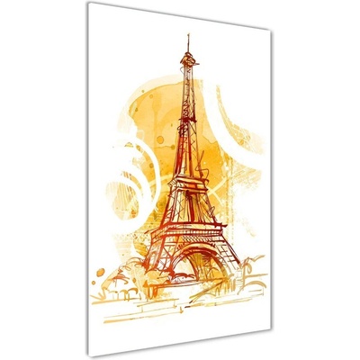 Vertikálny foto obraz fotografie na skle Leto v Paríži 50x100 cm
