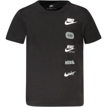 Nike Детска тениска с къс ръкав nike, Размер 4a, Цвят (86l881_neblack)
