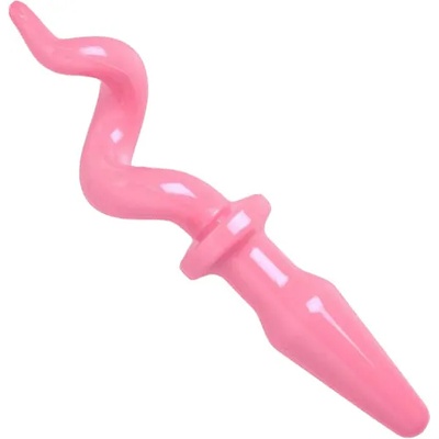 Master Series Анален разширител със свинска опашка в секси розов цвят