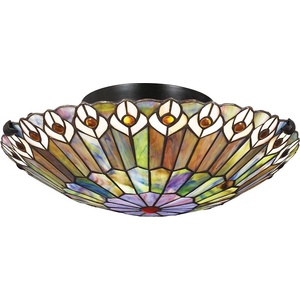 Elstead Lighting Quoizel QZ-WATKINS-F-VB - Таванно осветително тяло WATKINS 2xE27/60W/230V, диаметър 42 см (ED0894)