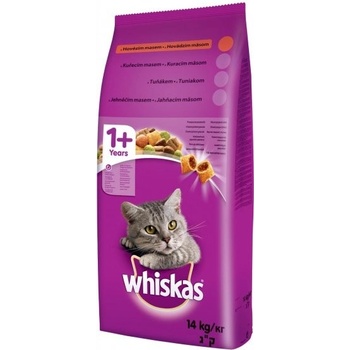 Whiskas granule s hovädzím mäsom 14 kg