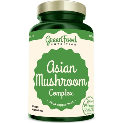 GreenFood Nutrition Komplex ázijských húb 90 kapsúl