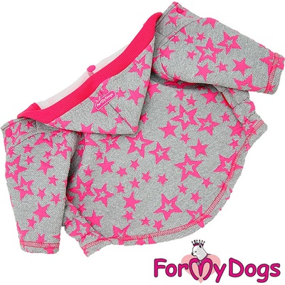 FOR MY DOGS mikina PINK STARS
