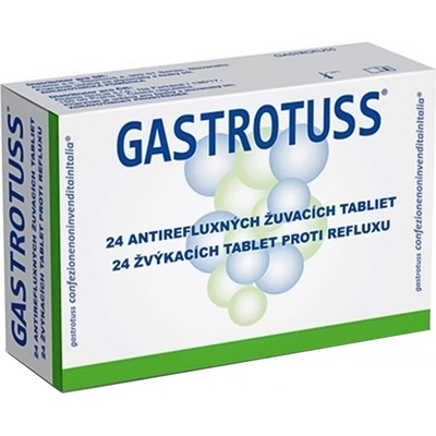 Gastrotuss tabliety žuvacie antirefluxné 24 ks