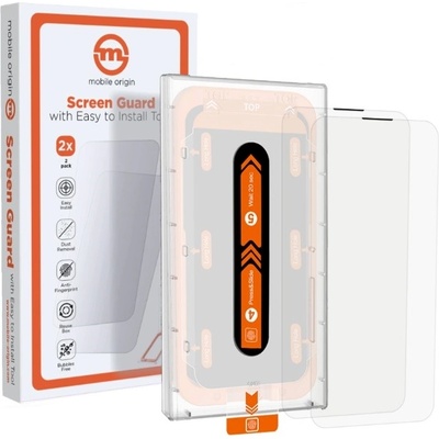 Mobile Origin Стъклен протектор Mobile Origin - Screen Guard, iPhone 14/13/13 Pro, 2 pack (SGA-i14-2pk)