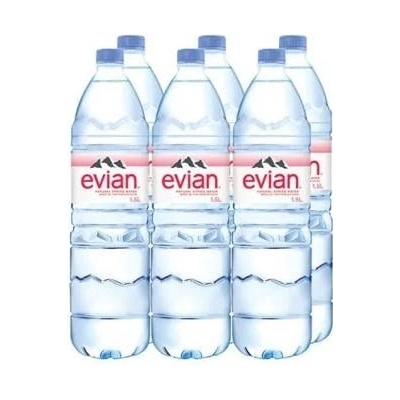 Evian prírodná minerálna voda 6 x 1,5 l