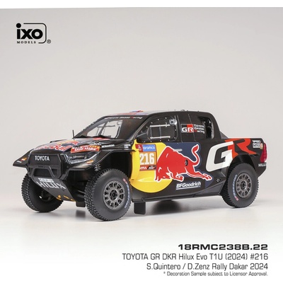 Toyota GR DKR Hilux EVO T1U Rally Dakar 2024 216 Quintero ZenzIXO 1:18
