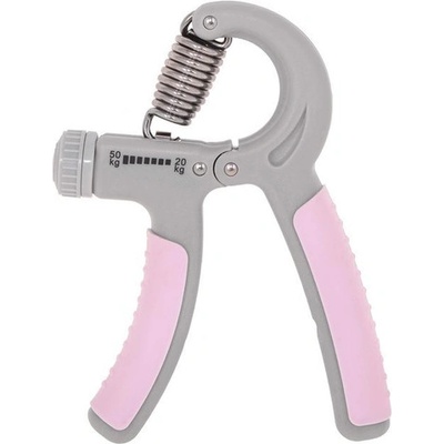Springos Тренажор за ръка / тренажор за захват, с регулируемо съпротивление - Розов springos