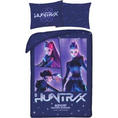 Halantex bavlna obliečky KPop Demon Hunters motív HUNTR/X Dark Night 100% bavlna 70x90 140x200