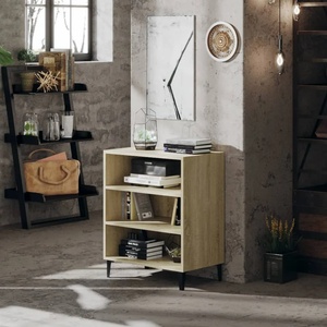 vidaXL Бюфет дъб сонома 57x35x70 см инженерно дърво (806061)