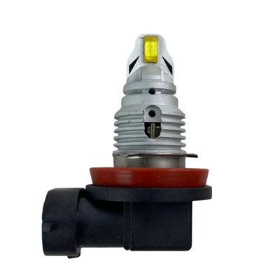 Лед крушка h11 с 2 шест-ядрени диода csp чип - 5000k (h11l7035)