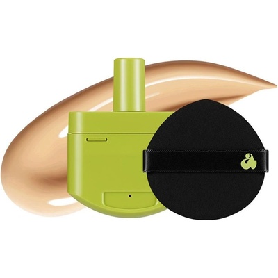 Unleashia Фон дьо тен Satin Wear Healthy-Green, 21W, пълнител, 15 g + Гъба за грим