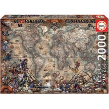 Educa Pirates Map + Fix lepidlo 2000 dílků
