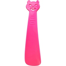 Obouvací lžíce Buble plastová 18 cm kočka růžová