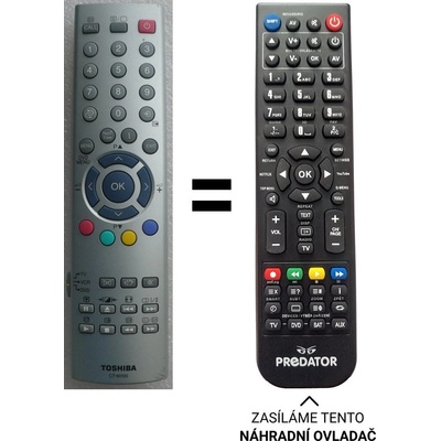 Dálkový ovladač Predátor Toshiba 42WH18P 50WH18P 57WH18P CT90100 – Hledejceny.cz