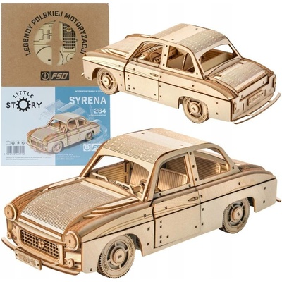 Little Story Dřevěné 3D puzzle Syrena 105 264 ks