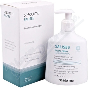 Sesderma Salises antibakteriální čistící gel na obličej a tělo (Salicylic Acid, Sebum-Regulating Complex) 300 ml