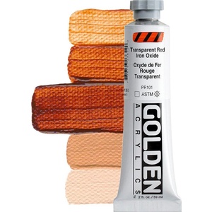 Golden Artist Colors Heavy Body АКРИЛНА боя Transparent Red Iron Oxide 59 ml 1 бр (0001385-2)