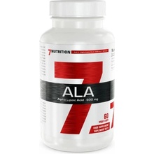 7 Nutrition Alpha Lipoic Acid Kyselina Alfa Lipoová 600 mg 60 rostlinných kapslí