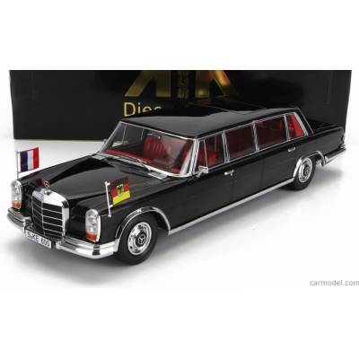Kk-scale Mercedes benz S-class 600 Lwb Pullman w100 1964 černá 1:18