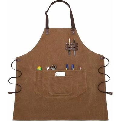 Canvasio plátená canvas pracovná zástera apron Hnedá