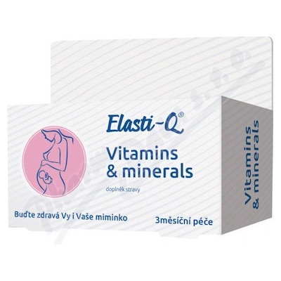 Elasti-Q Vitamins & Minerals tablety pre tehotné a dojčiace ženy 90 tabliet