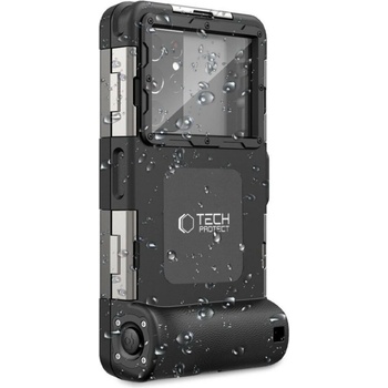Púzdro TECH-PROTECT IPX8 UNIVERSAL DIVING WATERPROOF CASE čierne
