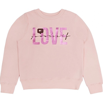Winkiki Kids Wear Dívčí mikina Love růžová