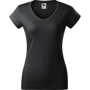 MALFINI Malfini fit v-neck 162 / Дамска тениска с v-образно деколте - абаносово сиво l (1629415)