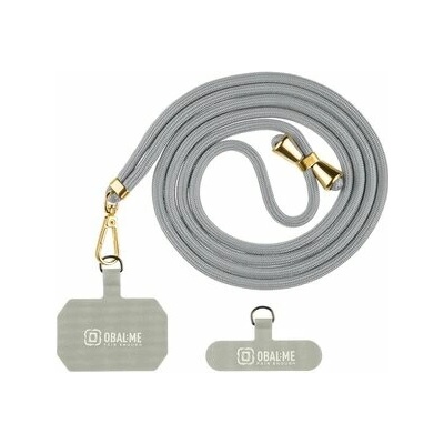 Popruh OBAL:ME NeckTag Allure na Telefon Light grey 143787 – Zbozi.Blesk.cz