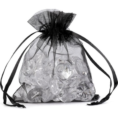 Prima-obchod Dárkový pytlík 9x11 cm organza, barva 16 černá