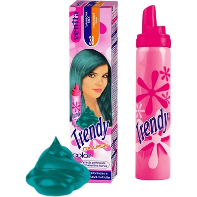 Venita Trendy farebné penové tužidlo na vlasy 38 farba tyrkysová 75 ml