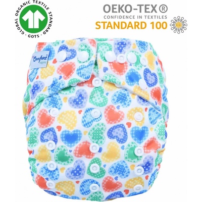 Neocomfort Hearts Bambusová kalhotková s oboustrannou vkládací plenou 3-15 kg