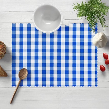 Biante Teflónové prestieranie TF-070 Modro-biela kocka 35x45 cm