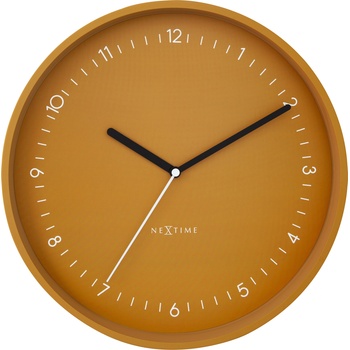 NeXtime Стенен часовник Berlin горчица (3305YL)