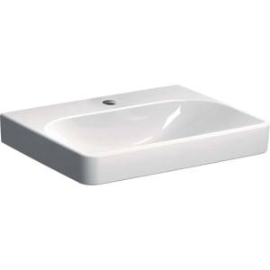Geberit Smyle Square - Умивалник 60х48 см, без преливник, отвор за смесител, бял 501.732. 00.1 (501.732.00.1)