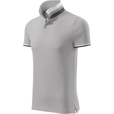 Malfini Collar Up 256 Silver gray