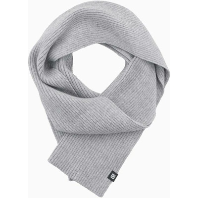 Trendy pletená šedá pánská šála V2 ACSF-0119