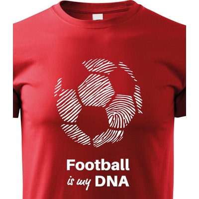 Dětské tričko Football is my DNA Červená Canvas Bezvatriko.cz 2150