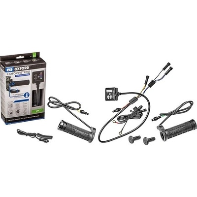 Oxford gripy vyhrievané Hotgrips EVO Thermistor ATV, vrátane ohrievania palca plynovej páčky a samostatnej regulácie ohrievania