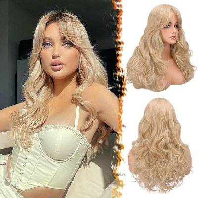 Barsdar Dlouhá blond paruka s ofinou