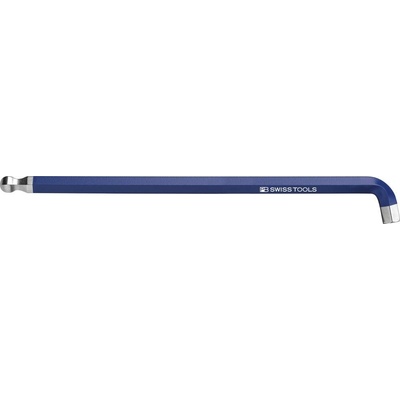 Swiss Tools Zástrčný klíč šestihran 10 mm zahnutý 100° s kulovou hlavou Rainbow EDE59610100