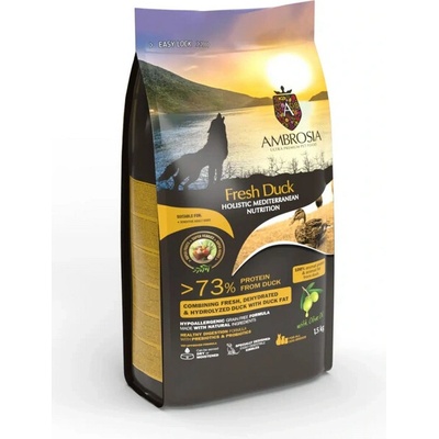 Ambrosia Mediterranean Sensitive Čerstvá Kachna 1,5 kg