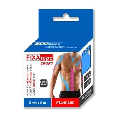FIXAtape Sport Standard Kinesiology elastická tejpovacia páska modrá 5cm x 5m