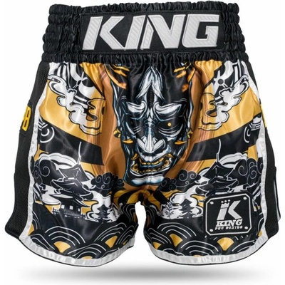 King Muay Thai trenky HANYA černá/žlutá KPB/HANYA GD