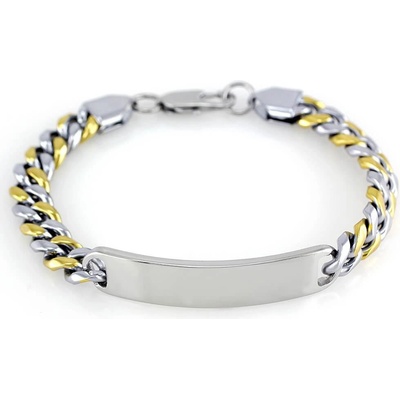 MPM ocelový z chirurgické oceli Bracelet 7608 Bicolor